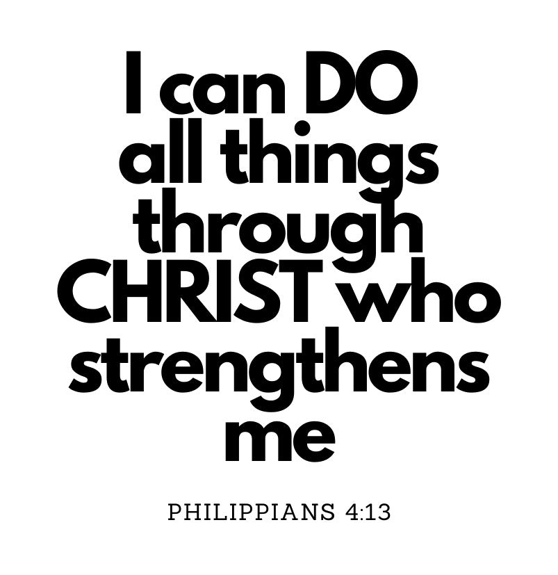 "i can do all through Him" Soy Candle 260g